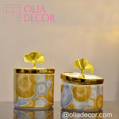 Majestic Grandeur Gold Urn Set